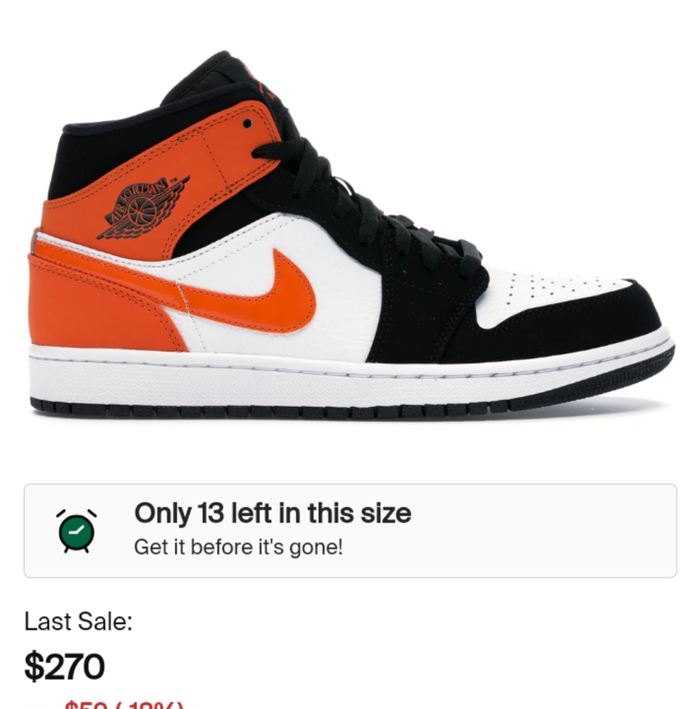 Air Jordan 1 Retro Mid (Shattered backboard) AJ1